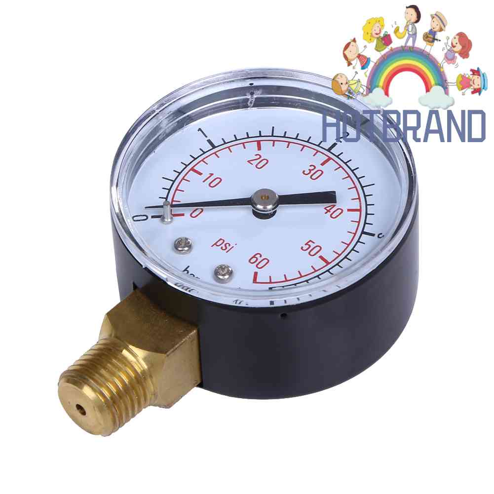Đồng Hồ Đo Áp Suất Nước Bể Bơi 60PSI 1/4&quot; Inch