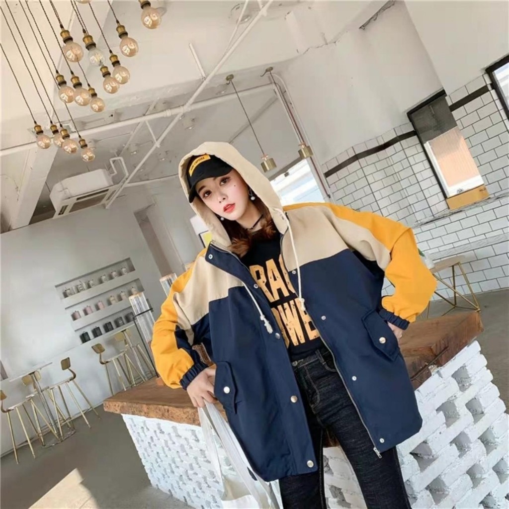 Áo khoác dù phối màu KD9 có nón, form unisex cho nam và nữ, kiểu dáng Hàn Quốc hiện đại, trẻ trung, tinh tế | BigBuy360 - bigbuy360.vn