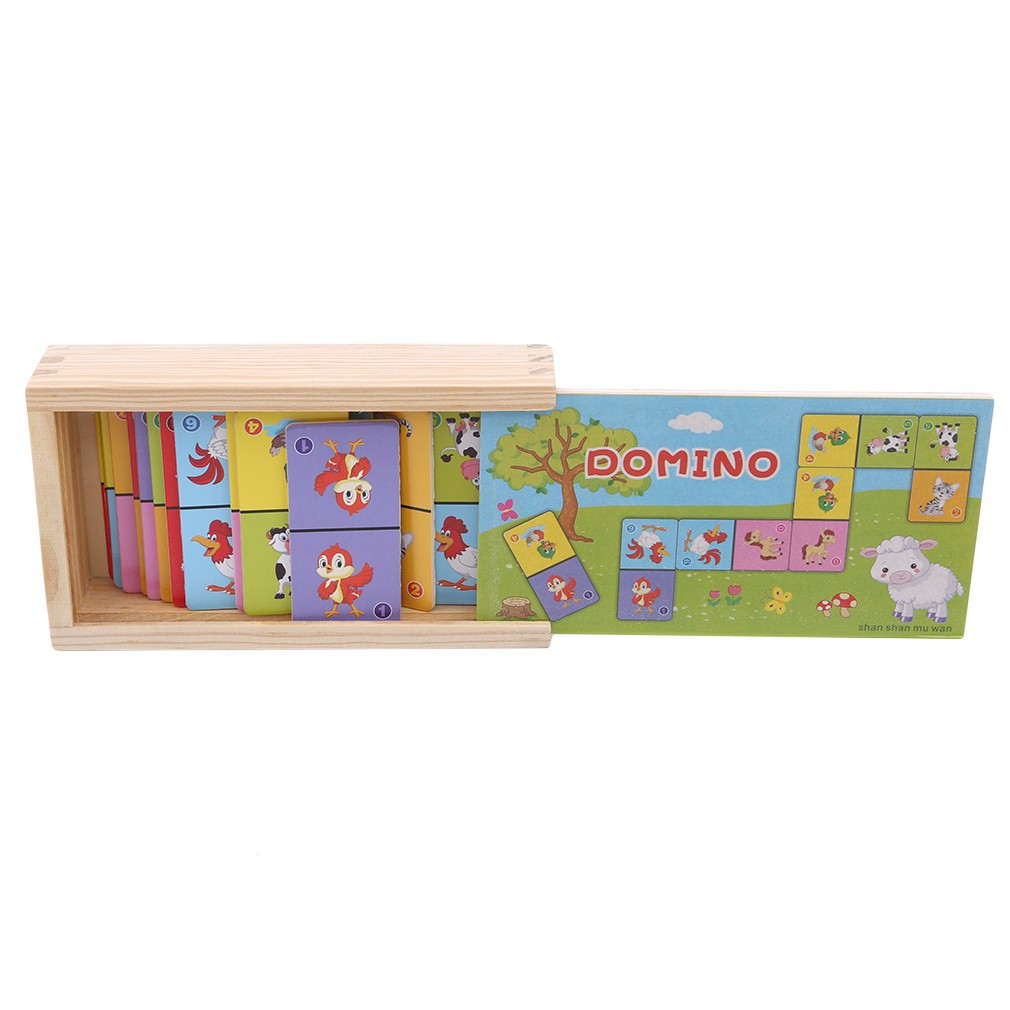 Đồ chơi domino hình thú cho bé