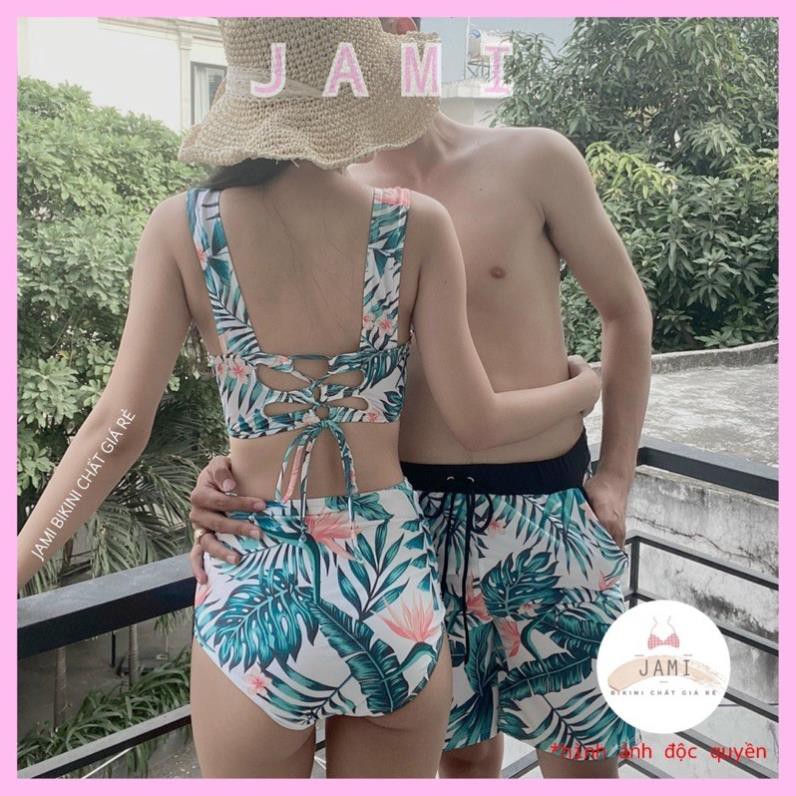 BIKINI ĐỒ BƠI NỮ quần bơi nam hoạ tiết mùa hè đi biển đồ đôi couple đi bơi Jami - cp01  ྆