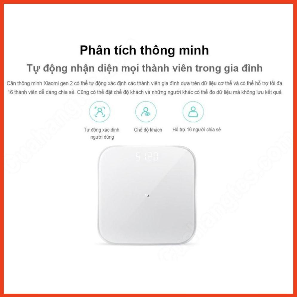 [BẢN QTE - BH DIGIW ORLD] Cân điện tử thông minh Xiaomi Mi Smart Scale Gen 2 | phân tích BMI | XIAOMI ECOSYSTEM STORE