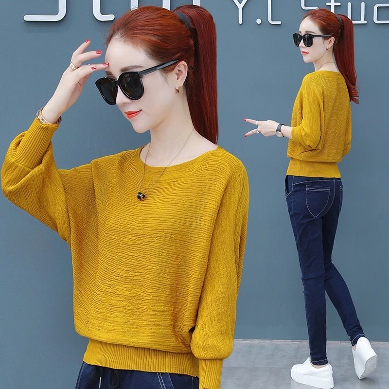 One Áo Dệt Kim Tay Cánh Dơi Thời Trang Xuân Hè Cho Nữ