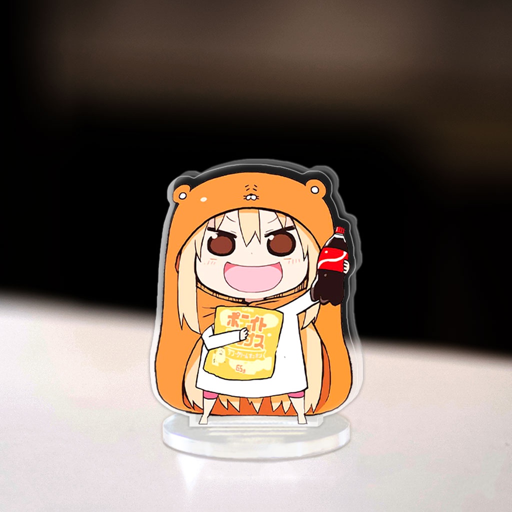 Mô hình Mini Himouto Umaru-chan Standee Chibi Manga Cô em gái hai mặt trang trí góc học tập cao 3cm phụ kiện HM Decor