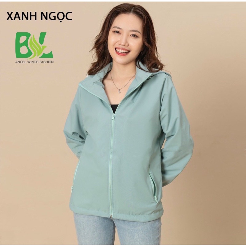 [Mã FATREND2810 giảm đến 30k tối đa 99k] Áo Khoác Gió Nữ BL Fashion Chất Gió Tráng Bạc ,Chống Nước,Chống Nắng