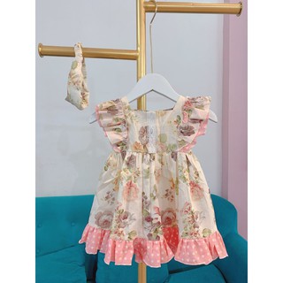 Đầm trẻ em TẶNG kèm turban Váy đầm Thời Trang Hàng Thiết Kế Cao Cấp cho bé