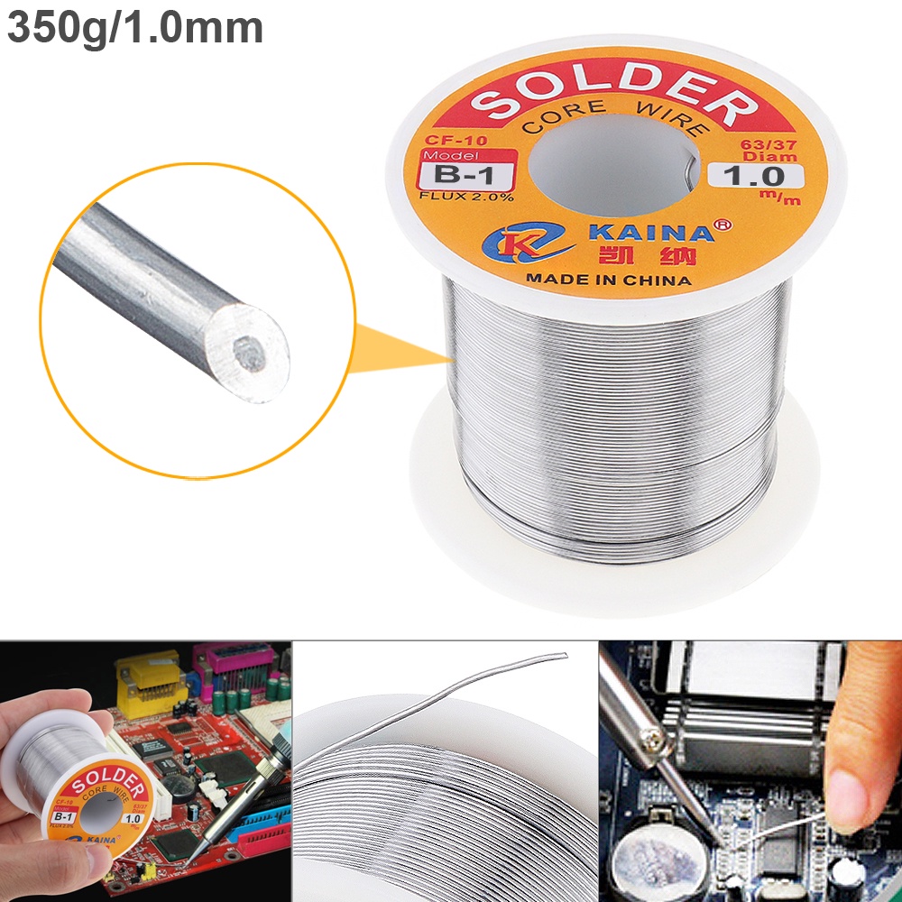 Cuộn Dây Hàn Thiếc 63 / 37 B-2 350g 0.6mm 0.8mm 1.0mm Cho mối hàn bóng đẹp nhẹ lửa