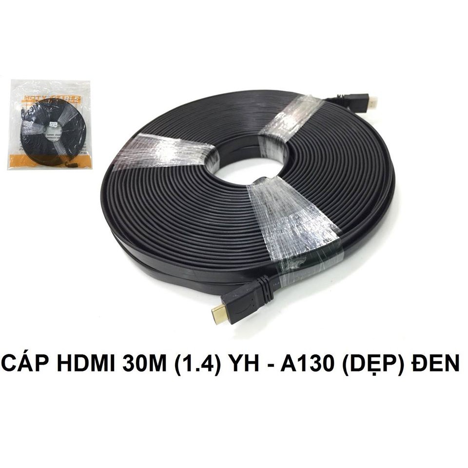 CÁP HDMI 1.4 ( 30m) YH- A130(dẹp) đen