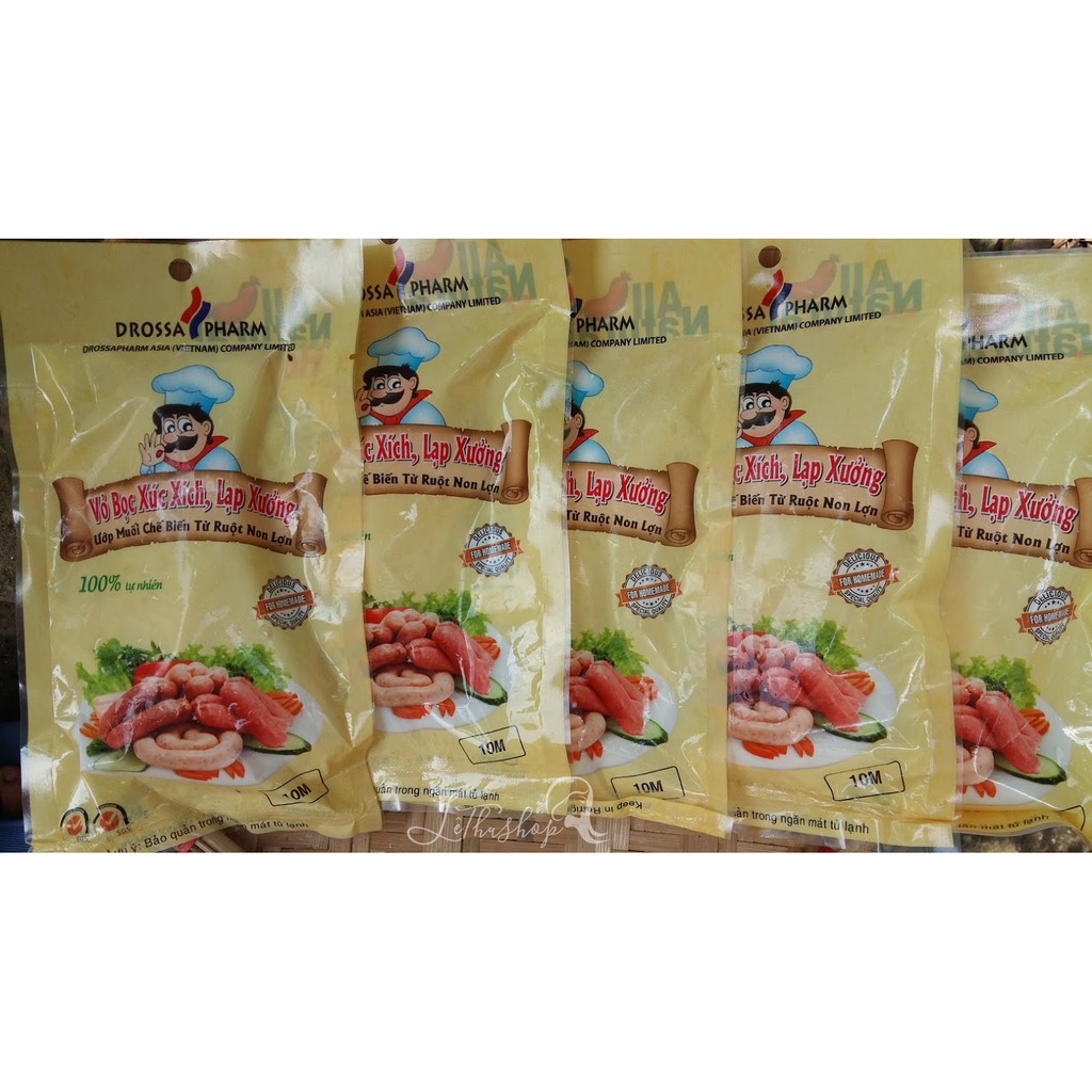 [2m dùng thử] VỎ BỌC XÚC XÍCH, LẠP XƯỞNG 100% tự nhiên