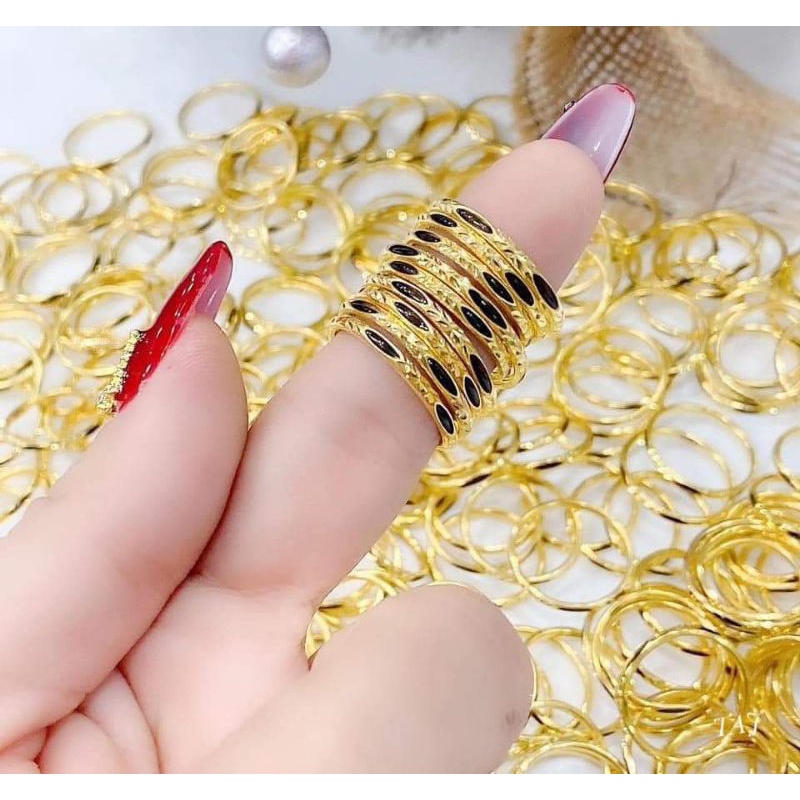 Nhẫn vang 10k #Long_Voi nhân tạo 220k . Sỉ lh 0987726788 #