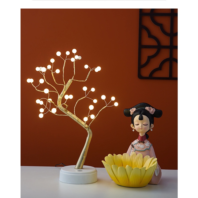 Tượng cô gái trung hoa bưng mâm