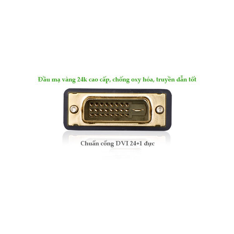 [GIÁ SỈ]  Đầu chuyển đổi DVI (24+1) sang HDMI (âm) Ugreen 20124 chính hãng