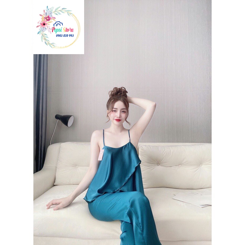 🍁 Đồ ngủ nữ 🍁 Freesize < 60kg chất lụa satin thoáng mát