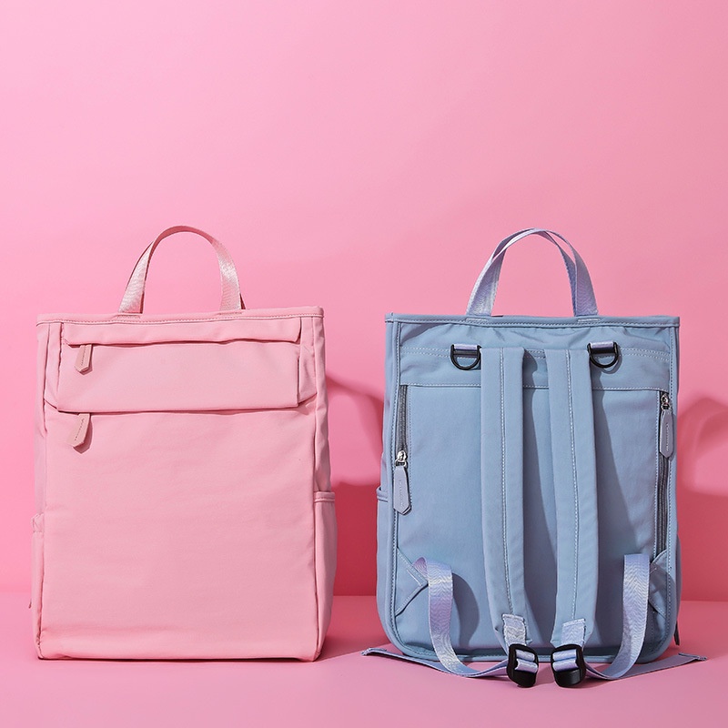 Túi Vải Oxford Khóa Kéo Siêu Nhẹ Chống Thấm Nước Đa Năng Phong Cách Mới Cho Mẹ Bỉm Sữa