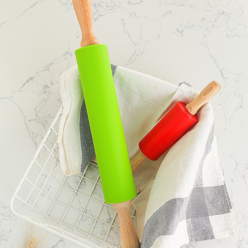 Dụng cụ làm bánh - Cây lăn bột làm bánh cán gỗ tay gỗ