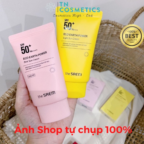 Kem Chống Nắng The SAEM Eco Earth Power Pink, KCN The SAEM SPF 50+ PA++++ 50g KCN154 | BigBuy360 - bigbuy360.vn