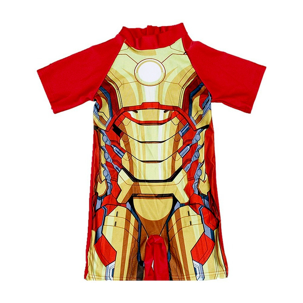 Boys swimsuit sunscreen beach swimsuit one-piece swimsuit Spiderman Iron man