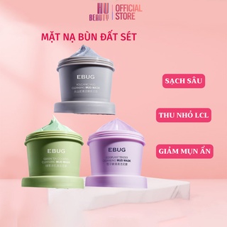 Mặt Nạ Bùn Đất Sét Trà Xanh, Cà Tím, Bùn Khoáng Núi Lửa Làm Sạch Sợi Bã Nhờn Và Thu Nhỏ Lỗ Chân Lông Hút Dầu Thừa