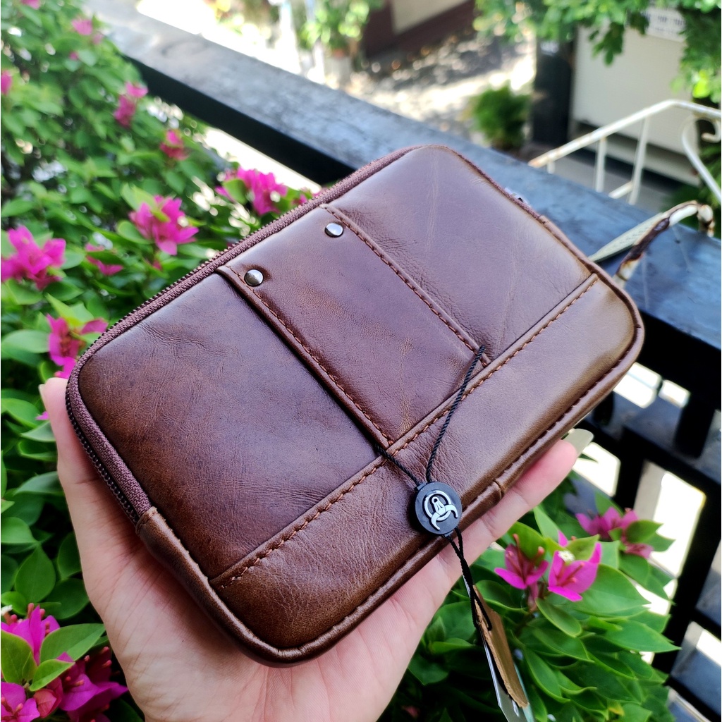 [Zachi] Túi đeo hông, đeo thắt lưng đựng điện thoại DA BÒ THẬT T09 | BigBuy360 - bigbuy360.vn
