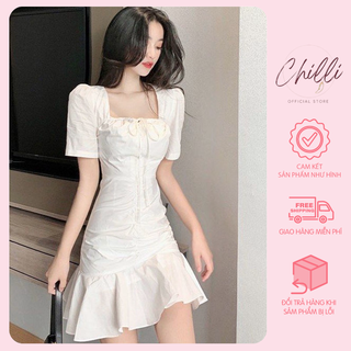 Váy đầm đuôi cá dây rút p8826