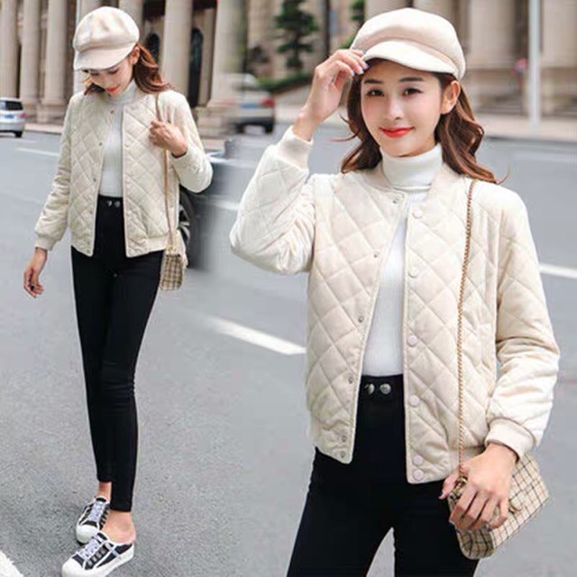 Áo khoác bomber Nhung nữ