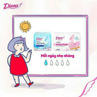1 DÂY 6 GÓI BVS DIANA SIÊU MỎNG CÁNH
