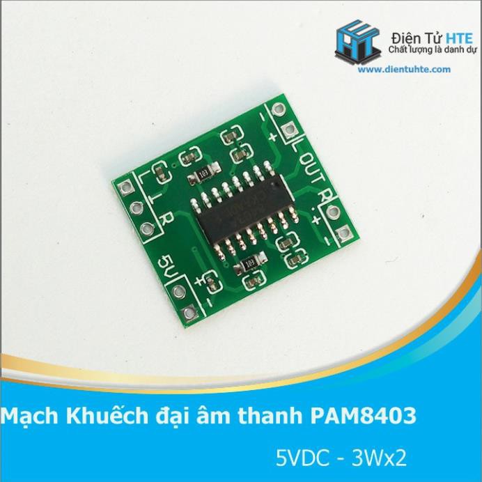 Mạch Khuếch Đại Âm Thanh PAM8403 2x3W Hifi 2.0 Class D (Không Volume)