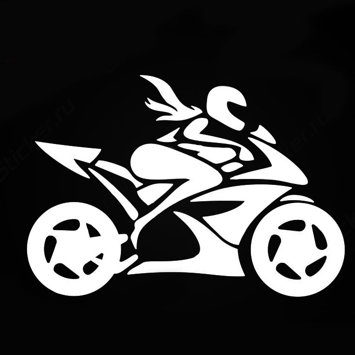 Tem Decal Motorcycle Racing Girl Dán Trang Trí Xe