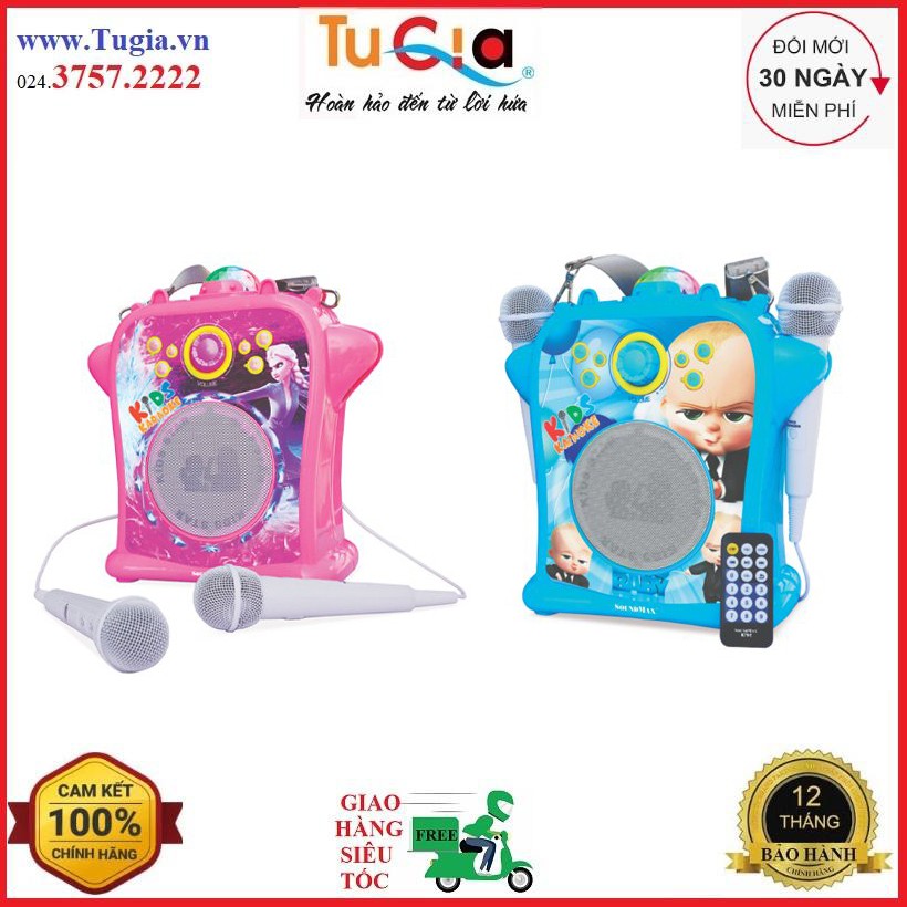 Loa di động SoundMax kids (hồng,xanh) Hàng chính hãng