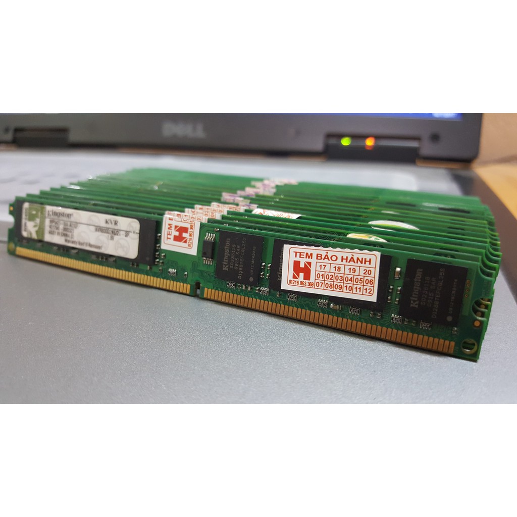 ram kingston 2g ddr2 bus 800 pc dùng cho máy tính bàn - 2G DDR2 800 KINGSTON