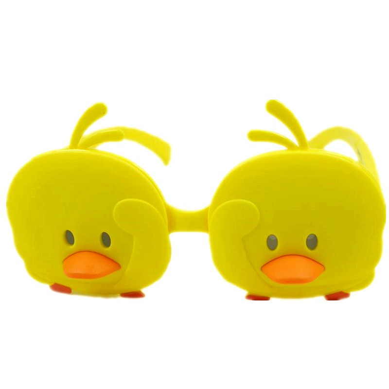 ☁✉✇kính râm phân cực trẻ em hoạt hình bé trai và gái silicone Little Yellow Duck Flip Thời trang Bảo vệ tia tím