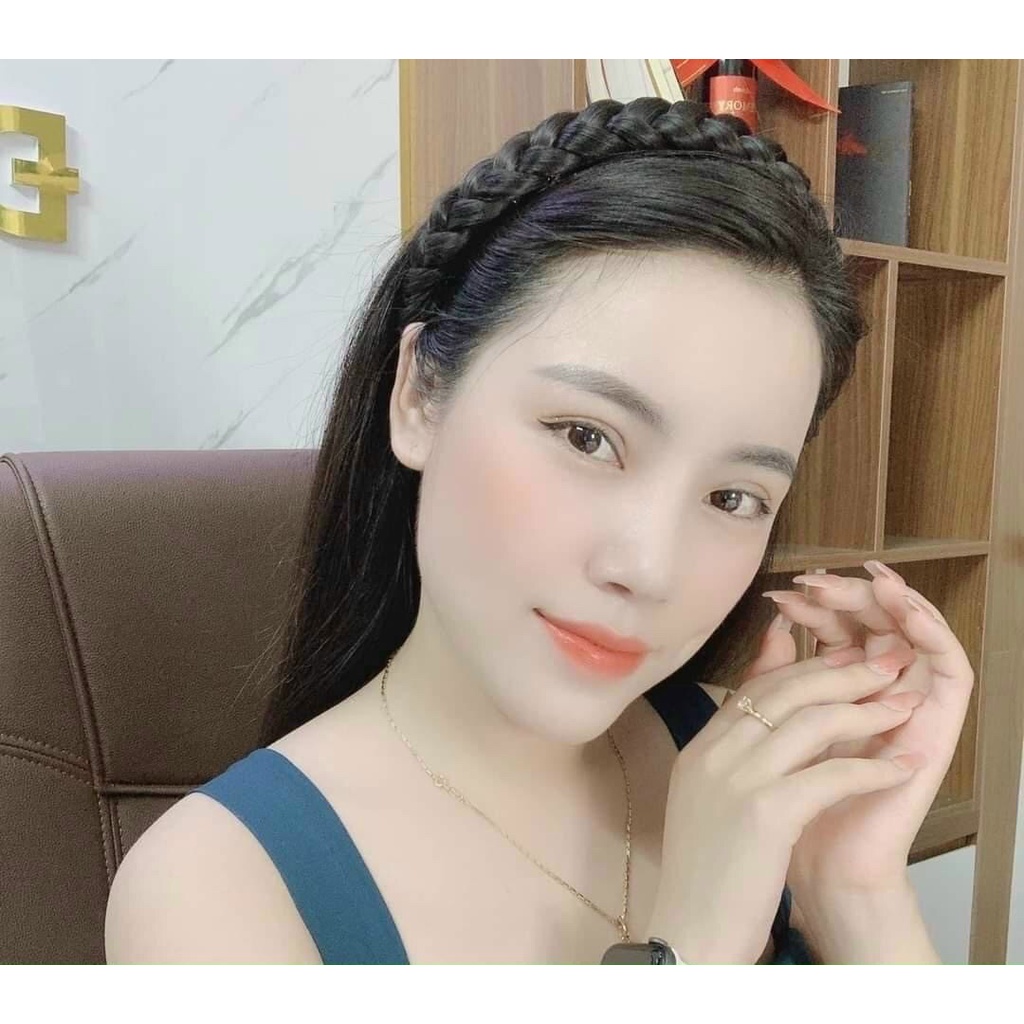 Bờm tết tóc giả CAO CẤP phong cách HÀN QUỐC