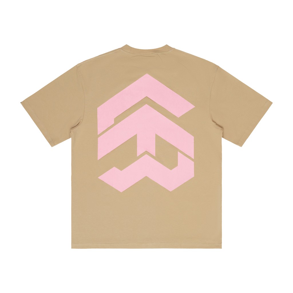 5THEWAY® /solid/ Big Logo New Tee™ in WARM SAND aka Áo Thun Vàng Cát Tay Ngắn | BigBuy360 - bigbuy360.vn