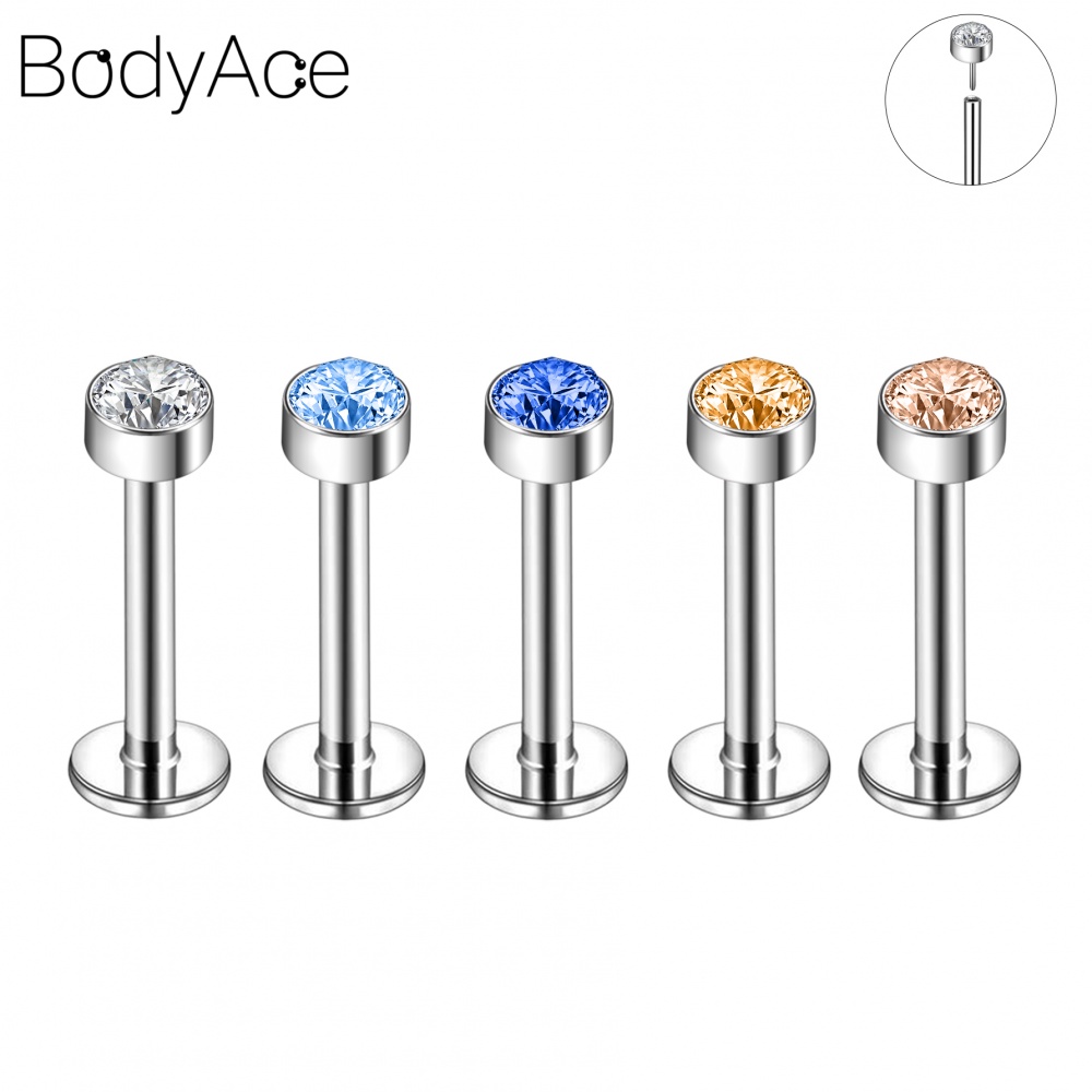 1 Khuyên Xỏ Cơ Thể Chất Liệu Thép Không Gỉ