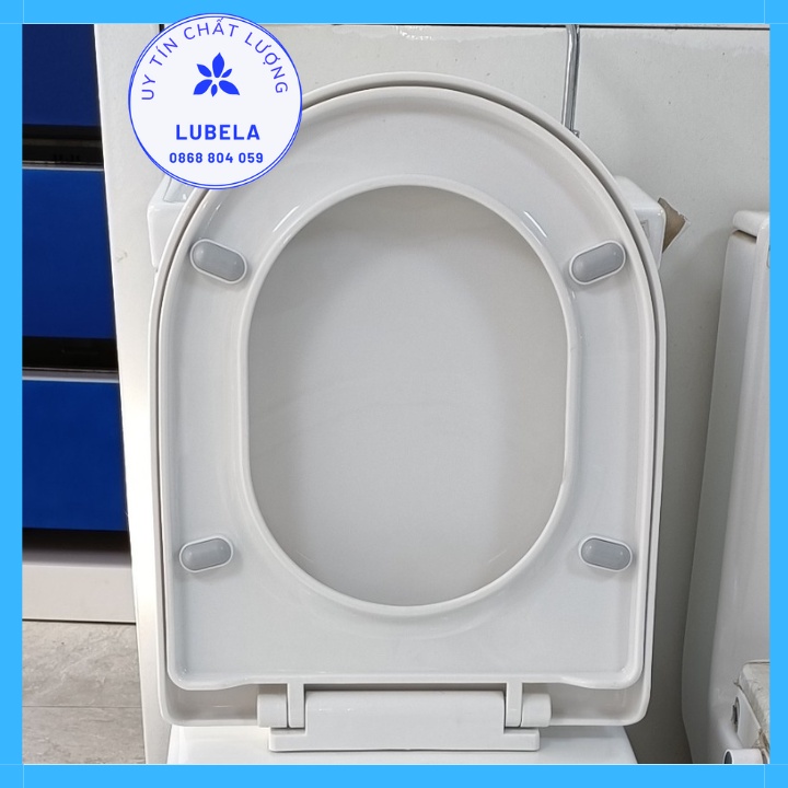 Nắp bồn cầu rơi êm.  nap bon cau chu U. Bảo hành 12 tháng