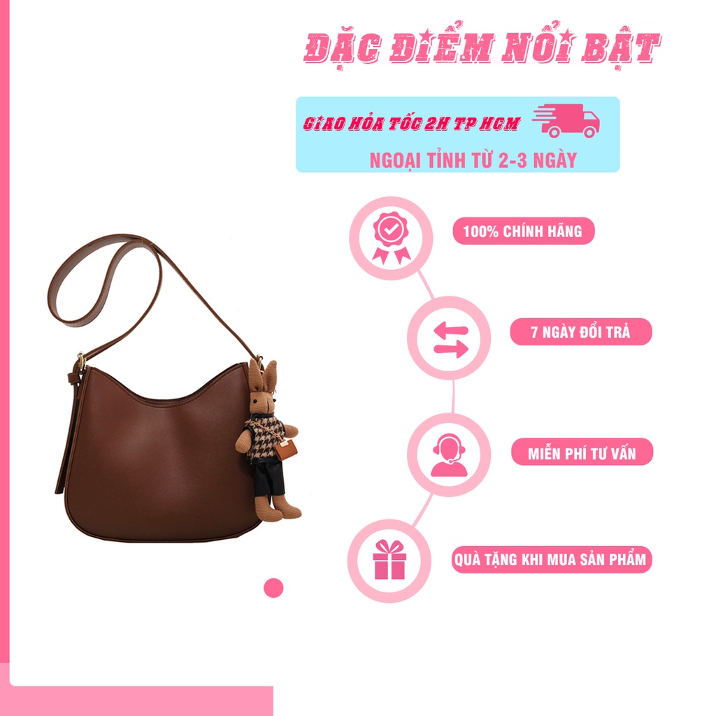 Túi kẹp nách đẹp xách đeo chéo  nữ da bóng  vân da trắng đen thời trang  cao cấp giá rẻ  TAKASTORE TKN4436)