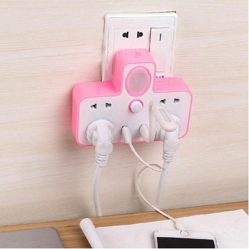 [Voucher &amp; Dịch vụ] Ổ Cắm Điện Đa Năng Có Đèn Ngủ Và Cổng Usb Tiện Lợi 3 chấu