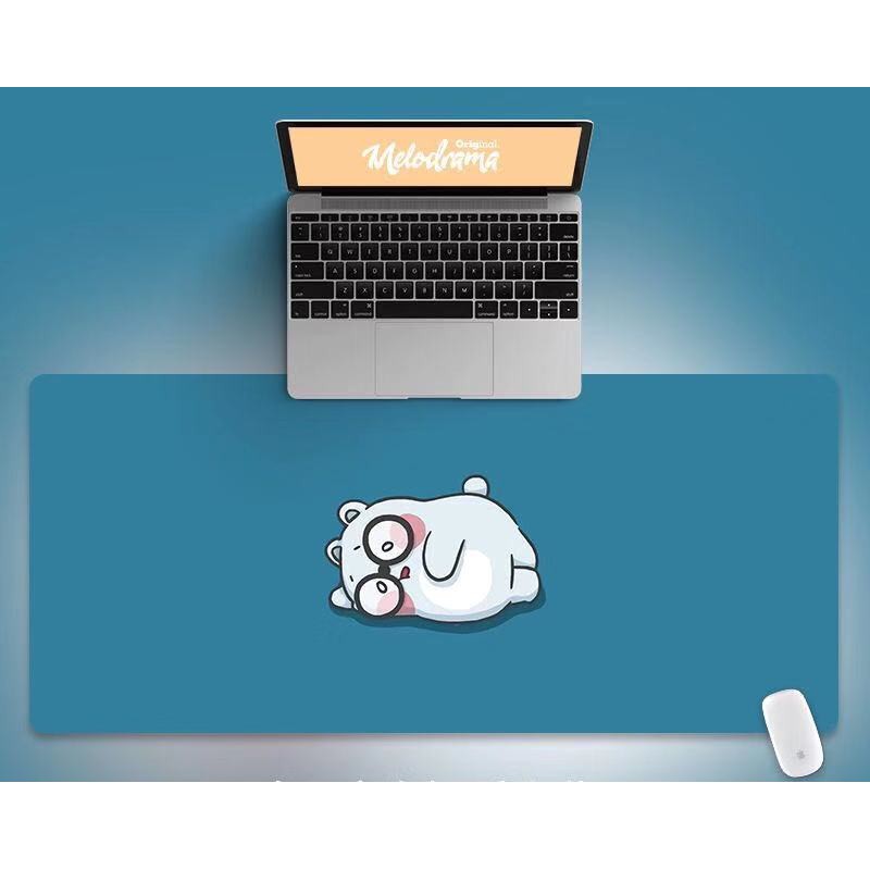 Tấm lót chuột và bàn phím máy tính cỡ lớn in họa tiết hoạt hình dễ thương tiện dụng