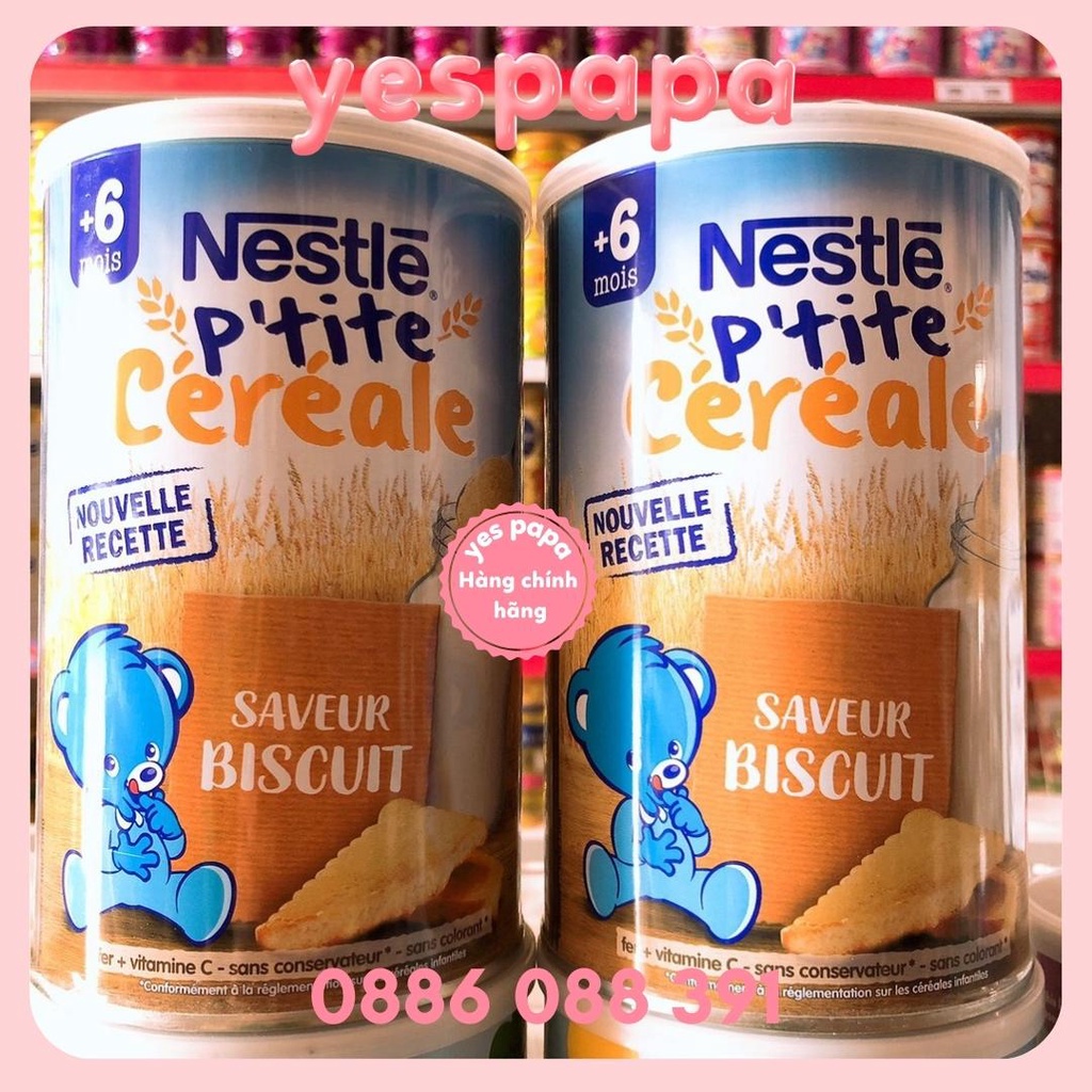 Bột lắc pha sữa Nestle Pháp hộp 400g cho bé từ 6 tháng date mới