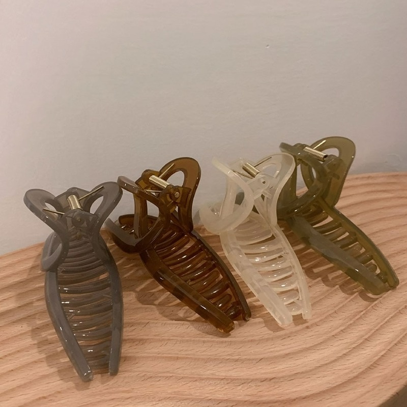 Kẹp Tóc Nhựa Hình Cá Mập 13cm Thời Trang Hàn Quốc Cho Nữ