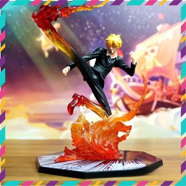 Mô hình One Piece - Băng Hải Tặc Mũ Rơm, Sanji Hắc Cước, Cao 18cm - Tượng Figure One Piece