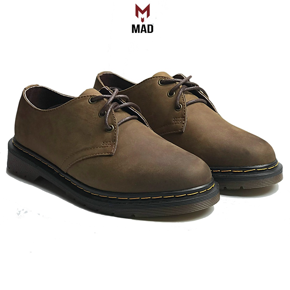 Giày Tây Nam Derby Dr Martens 1461 MAD Brown Da Bò Sáp Cao Cấp Giá Rẻ Nhất Hà Nội