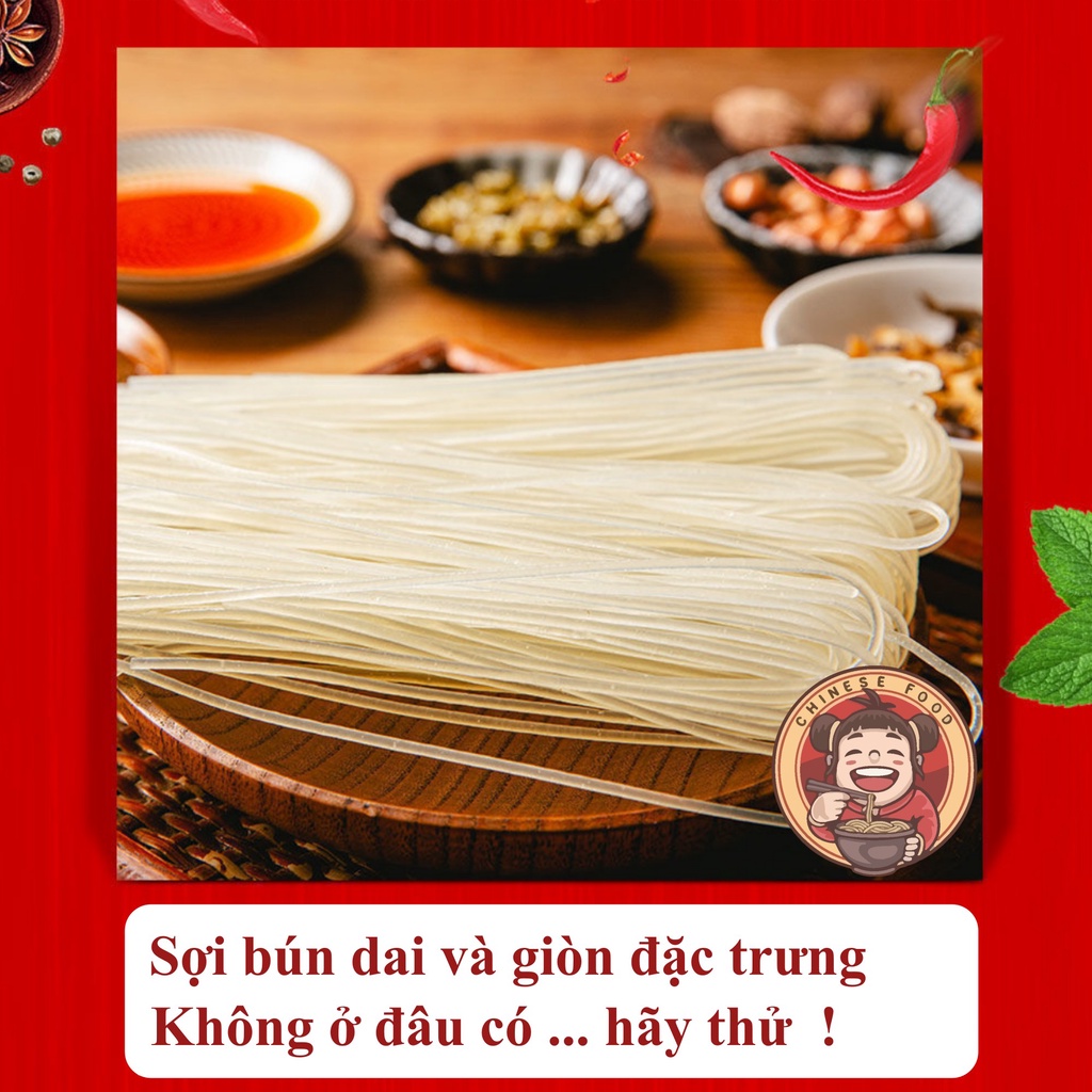 BÚN ỐC LIỄU CHÂU gói to 305g đủ cho 2 người ăn
