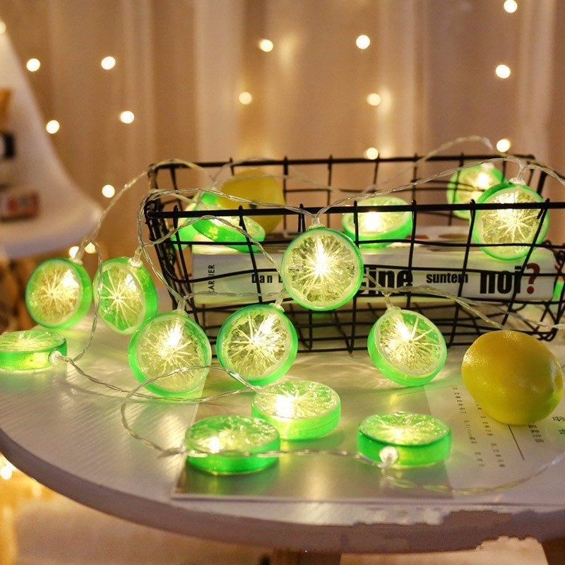 Dây Đèn LED Hình Lát Chanh Độc Đáo Trang Trí Nhà Cửa