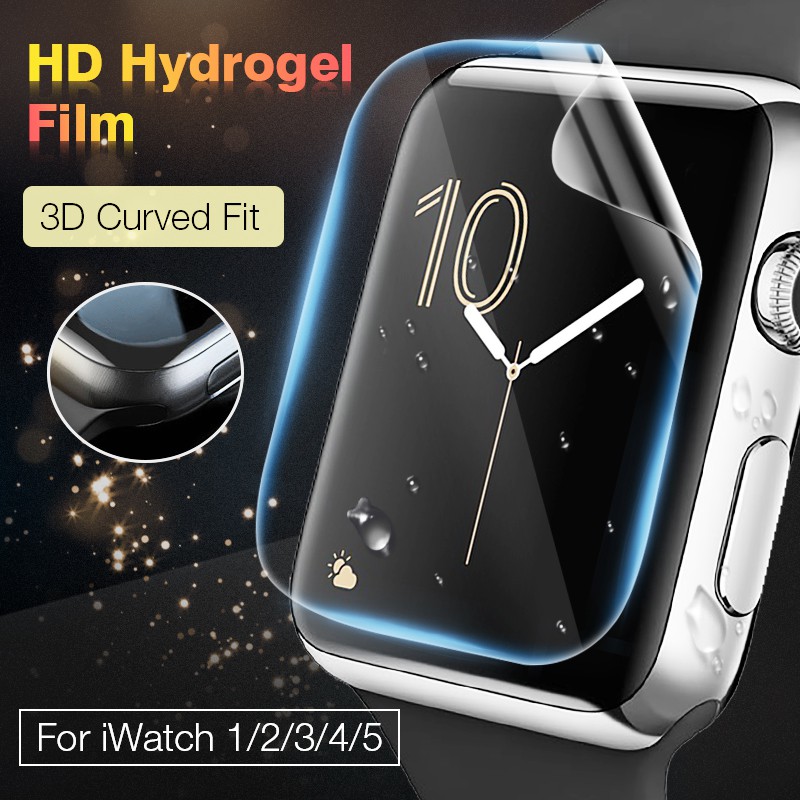Hydrogel film for Apple Watch SE 6 5 4 3 2 1 cap 42mm 38mm Screen Clear Full Protector for iWatch 40mm 44mm