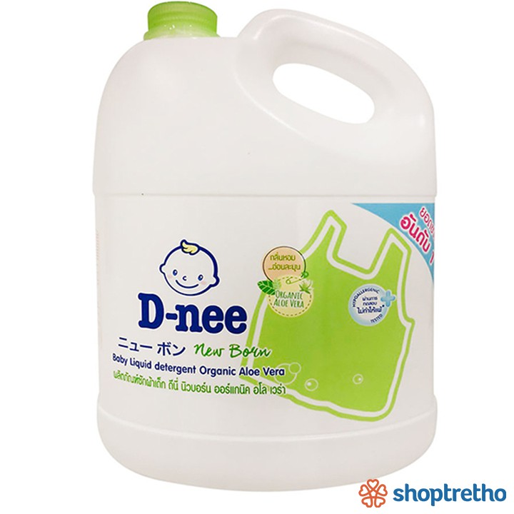 Nước giặt Dnee Organic 3000ml (xanh lá) Thái Lan