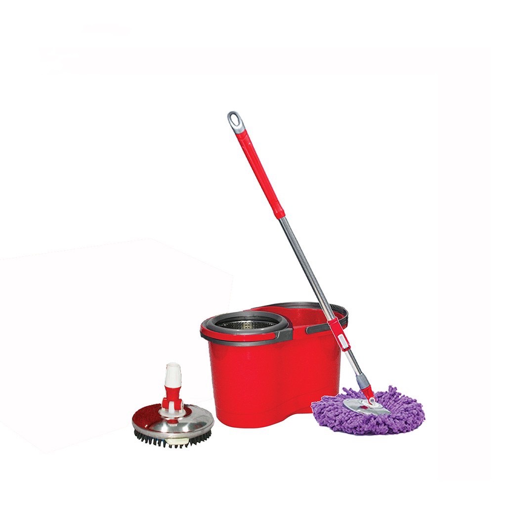 Bộ lau nhà Maxx Mop X3+ Megahome dung tích 16L bao gồm mâm lau đầu tròn và mâm cước