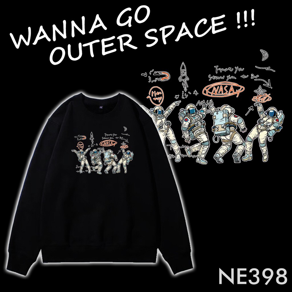 Áo sweater - Áo nỉ bông tay dài UNISEX NE398