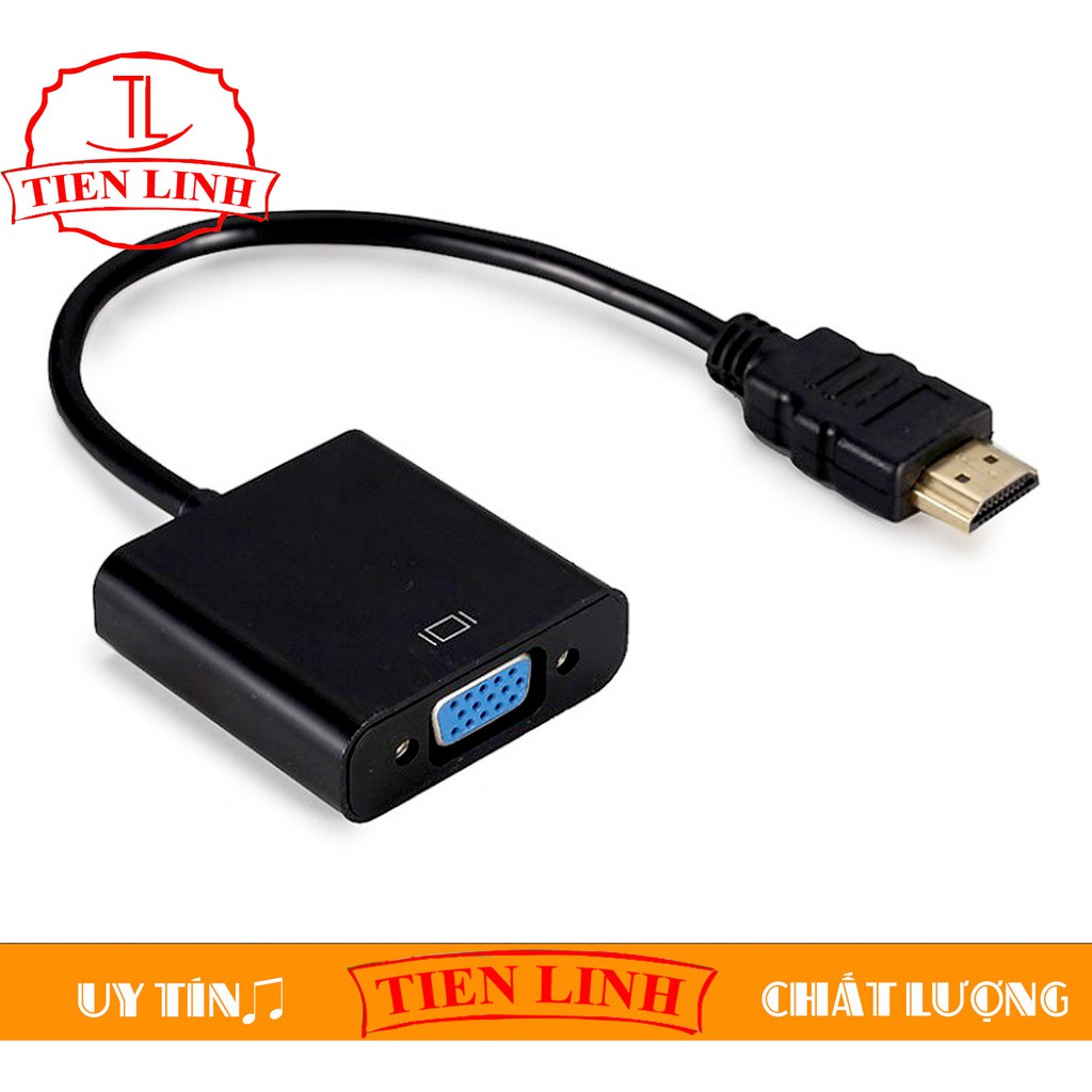 Cáp chuyển đổi HDMI sang VGA (Đen)