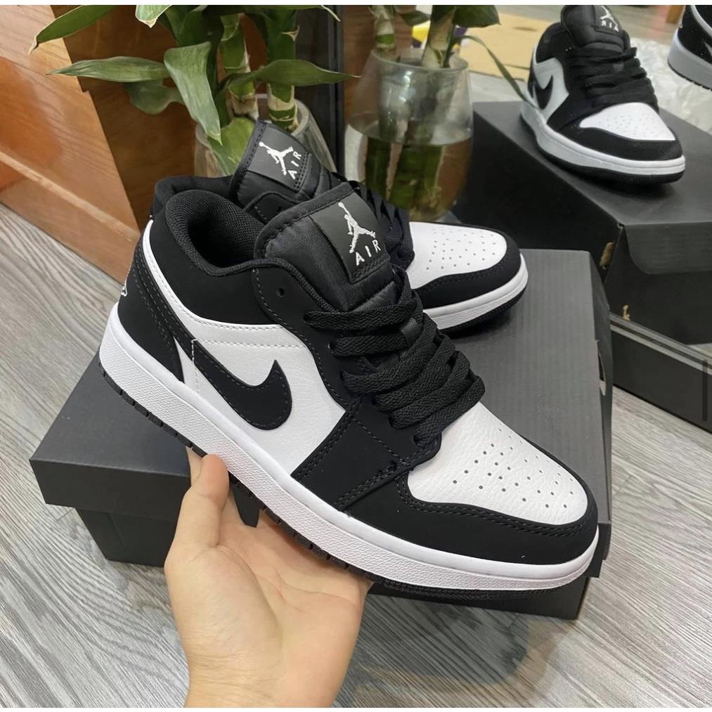 Giày 𝐉𝐨𝐫𝐝𝐚𝐧 1 low Panda màu đen trắng nam nữ, Giày sneaker JD 1 Panda cổ thấp bản đẹp 2022