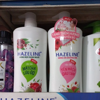 Sữa tắm Hazeline matcha lựu đỏ, yến mạch dâu tằm 1000g